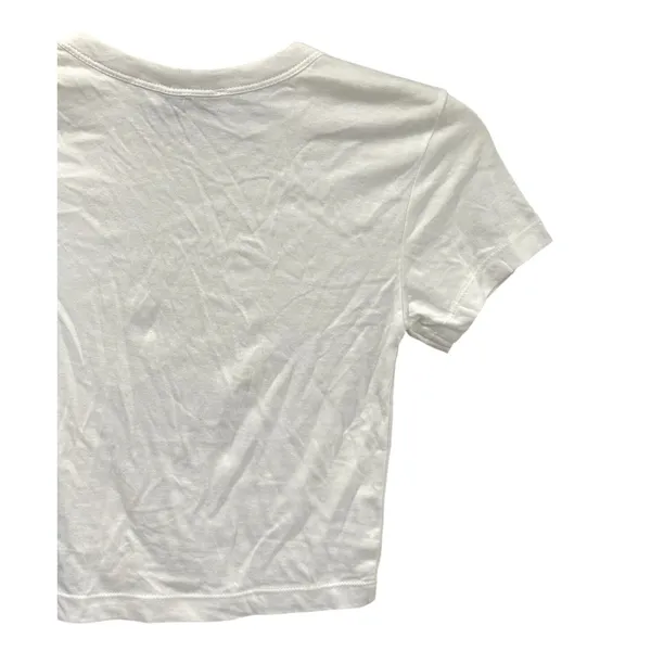 WeWoreWhat White Crew Neck T Shirt Short Sleeve XS NWOT Classic Minimalist Chic - Image 8