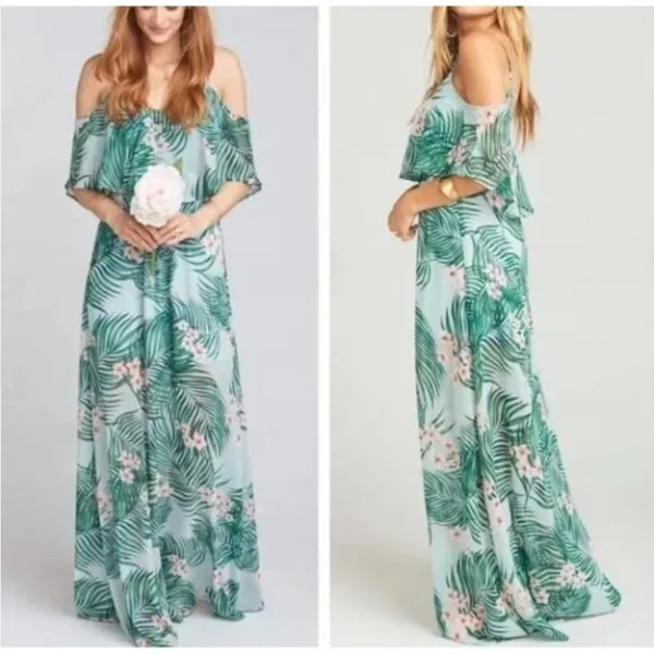 Show Me Your‎ Mumu Tropical Maxi Dress Size XXS Resort Vacation - Image 2