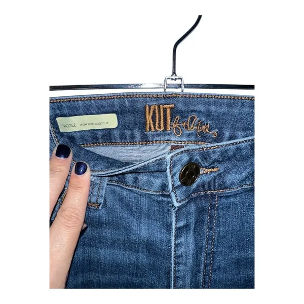 Kut from the Kloth Nicole Medium Wash Bootcut Jeans,‎ Size 4 - Image 3