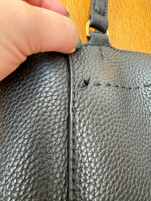 Tory Burch Black Leather Tote Bag - Image 6
