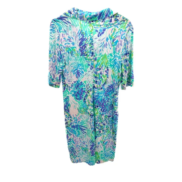 Lilly Pulitzer UPF 50+ Quincey Shell‎ Of A Party Polo Tennis Dress M Preppy - Image 6