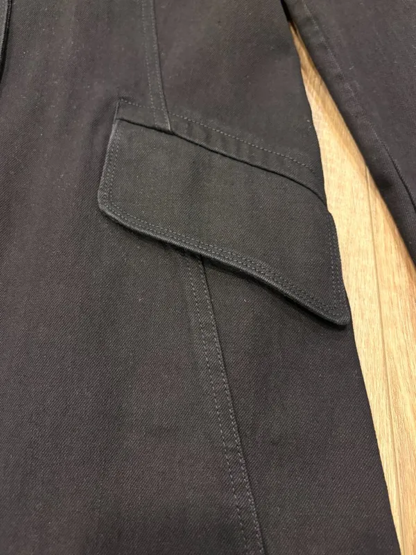 Vtg! 🌟 Lauren Jeans Co🌟 Ralph Lauren Denim Riding Jacket Black Sz M - Image 6