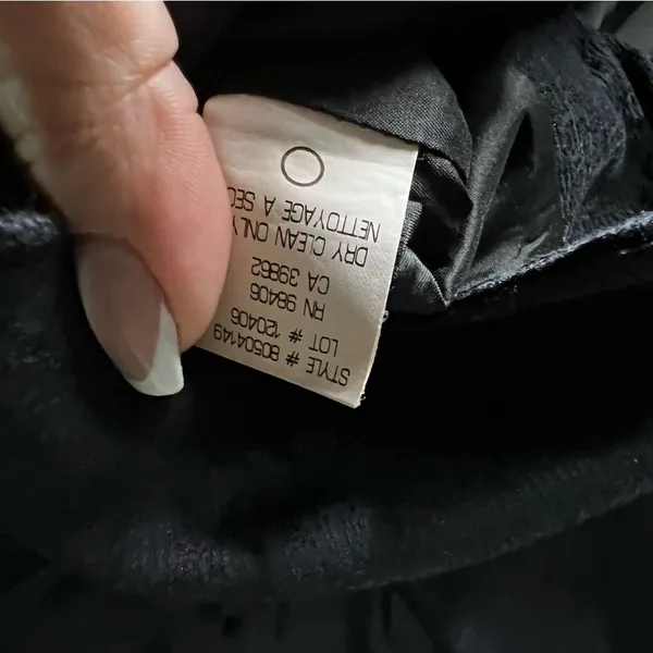 Theory Black Peter Pan Collar Textured short‎ Sleeve Four Button Career Blazer - Image 7