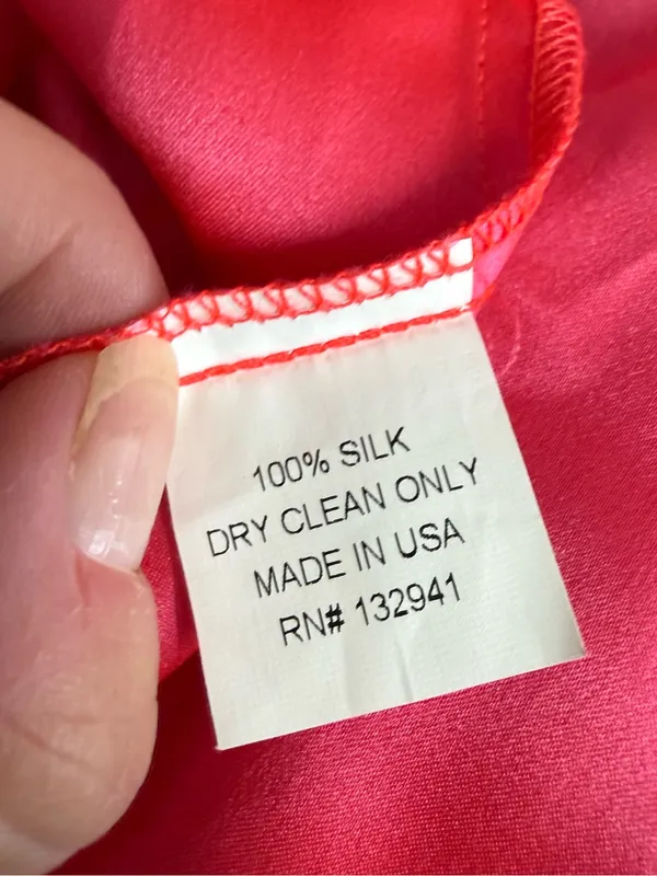 Amanda Uprichard 100% Silk Wrap Dress Pink Small NWT Revolve - Image 4