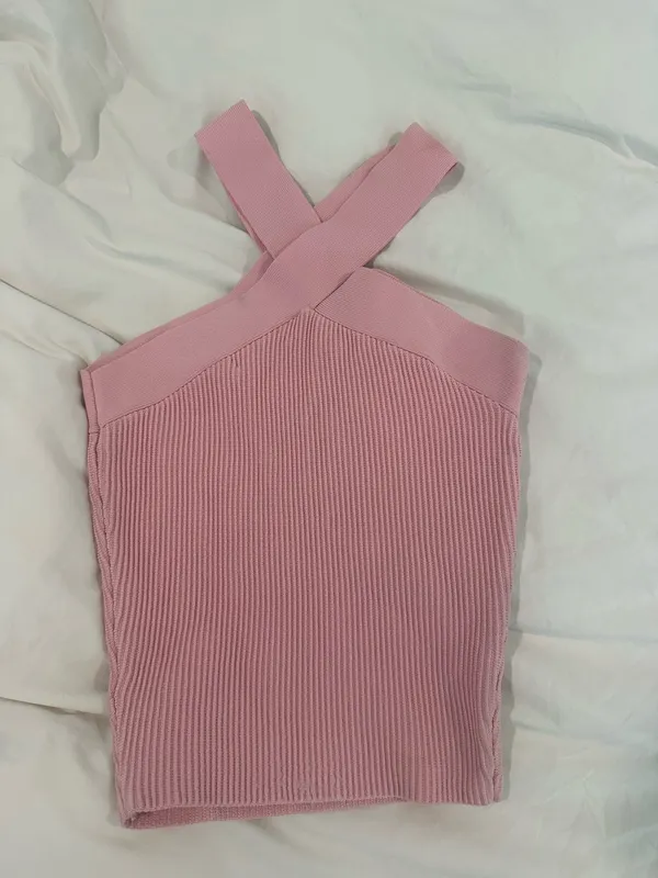 Aritzia Babaton Sculpt Knit Criss-Cross Tank - Image 2