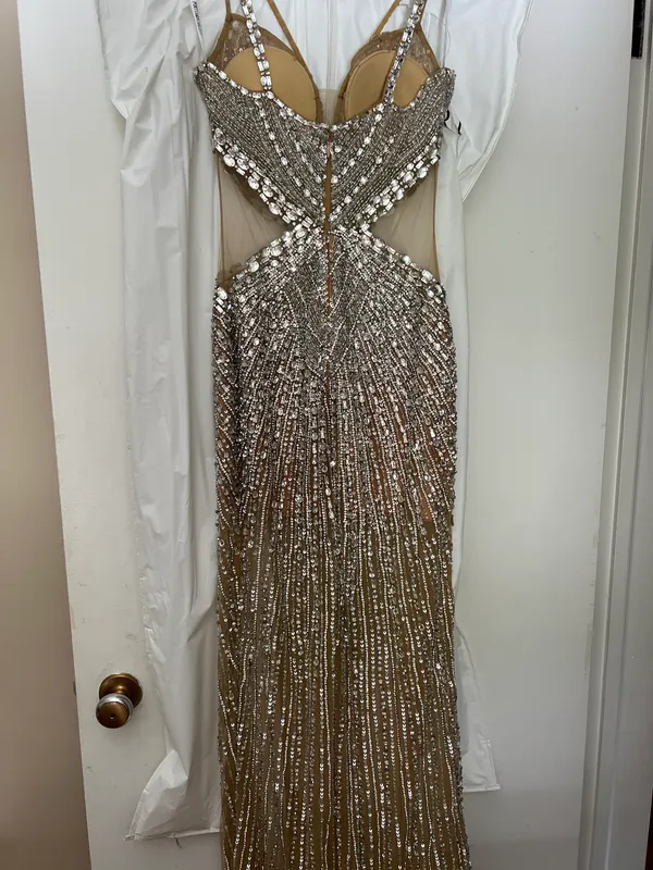 Portia and Scarlett Gold/Silver Gown - Image 3