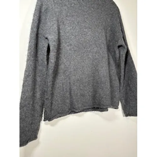 Lou & Grey Party Animal Mock Neck Sweater Gray XS Graphic Knit Pullover Fun‎ - Image 6