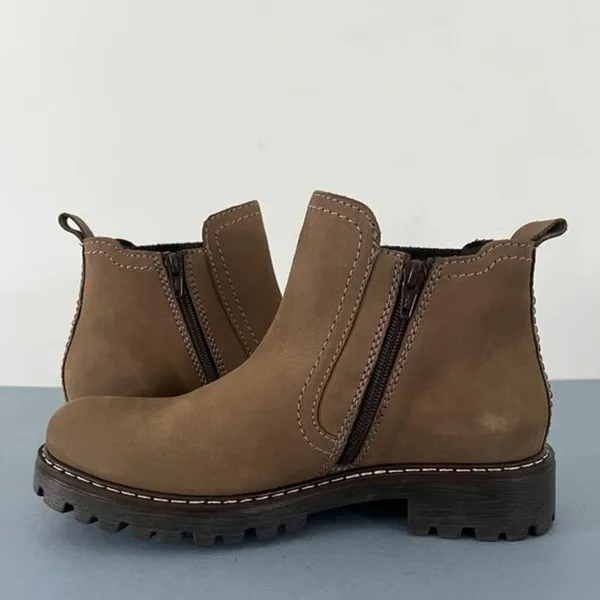 Josef Seibel Marta 03‎ Olive Green Nubuck Leather Ankle Chelsea Boots - Image 6