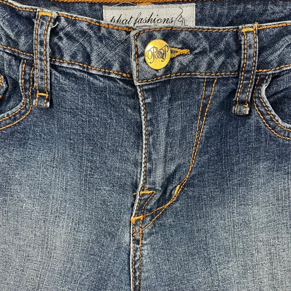 Baby Phat Vintage Y2K Faded Denim Bratz Vibes Mid Rise Flare Bootcut Leg Jeans - Image 4