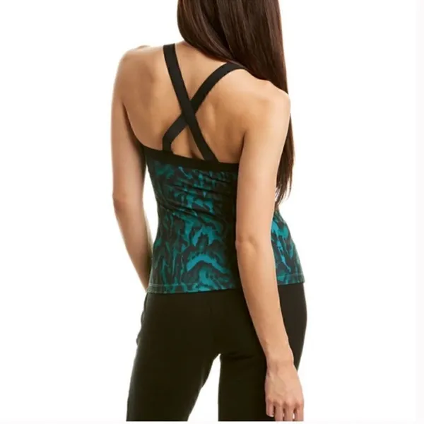 NWT Pam & Gela Tank Top Green Ocelot - Image 2