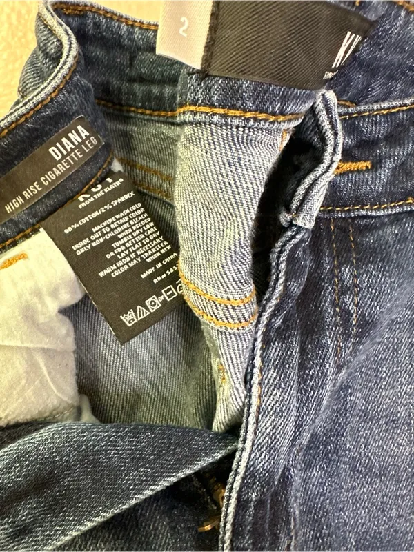 Kut From The Kloth Diana High Rise Cigarette Leg Skinny Jean Denim Vintage - Image 3