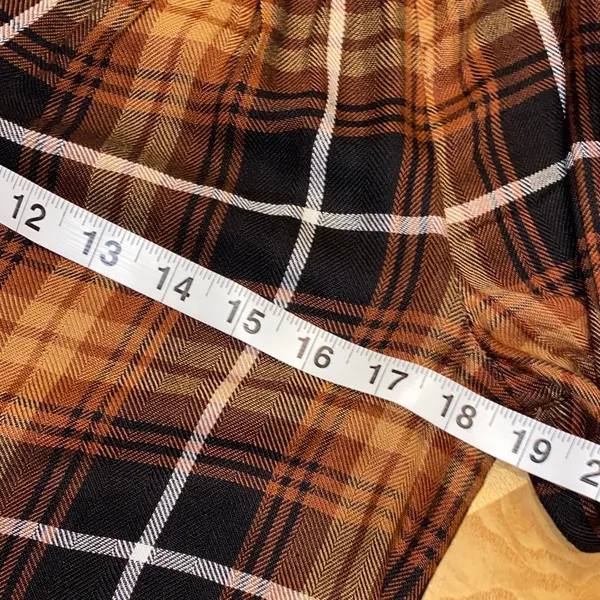 NWT!!Beach Lunch Lounge Madison Plaid Button Down Shirt Size Small 100% Rayon - Image 4