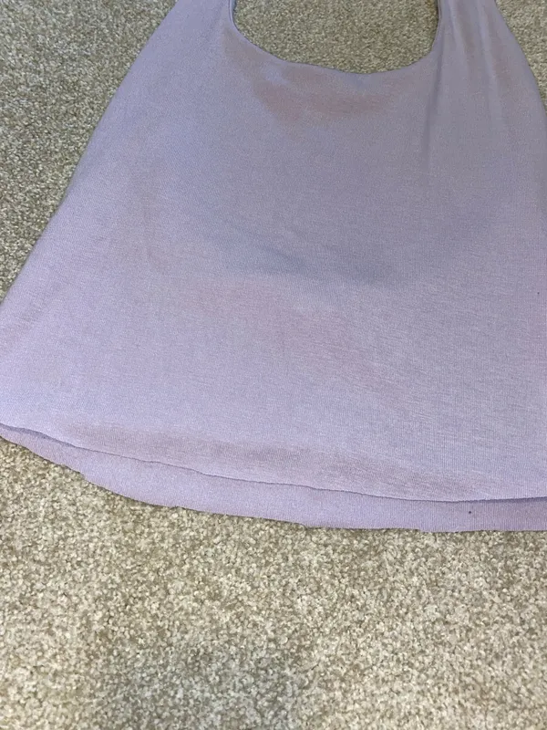 ASOS Lilac Halter Crop Tank Top - Image 5
