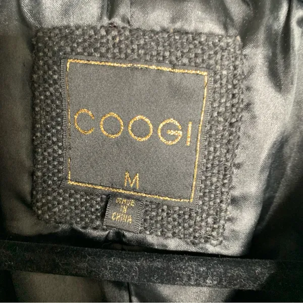 Vintage Coogi y2k zip wool blend trench coat size‎ medium women’s - Image 5