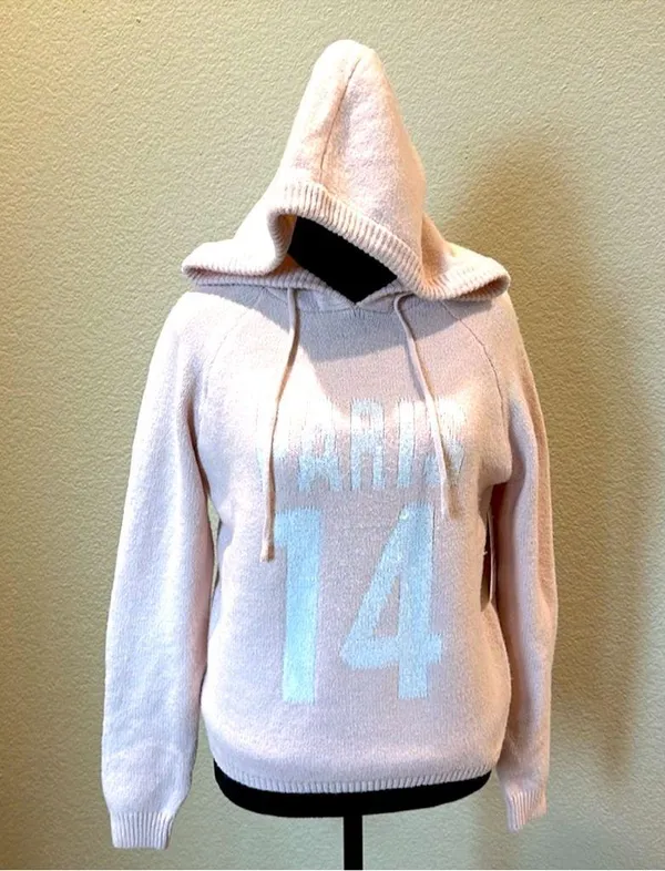 New Hazel Moon Women’s Pink Sweater with hood - Image 2