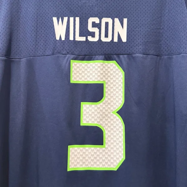 Womens‎ 2XL Seattle Seahawks Wilson #3 Fanatics Jersey Lace-Up T-Shirt - Image 4