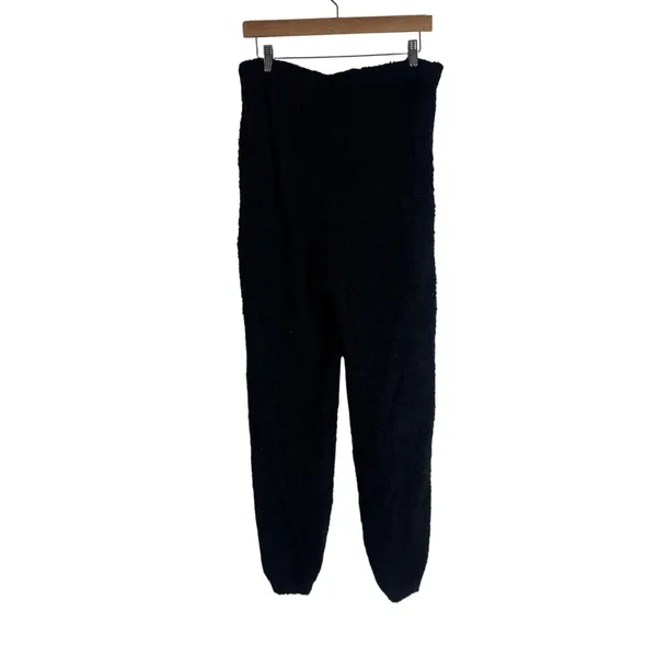 SKIMS Cozy knit jogger Women's Boucle Knit Pants Onyx Black S/M - Image 6
