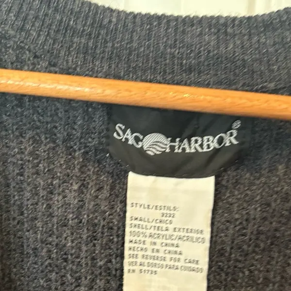 Sag Harbor Gray‎ Cardigan Size Small - Image 6
