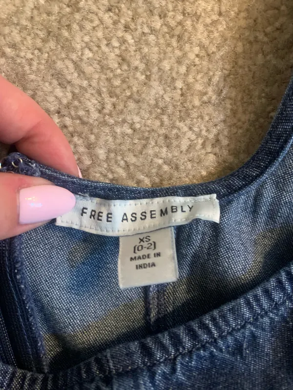 Free Assembly Denim Midi Dress - Image 2