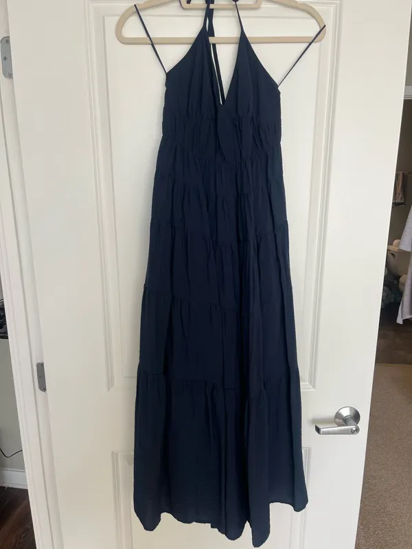 Abercrombie and Fitch navy maxi dress - Image 2