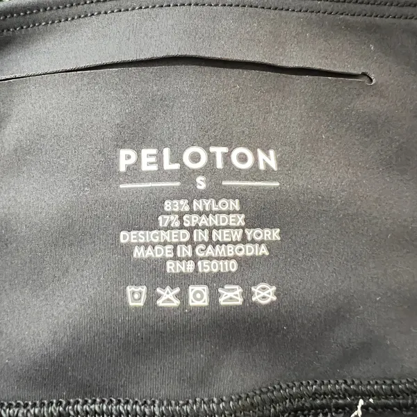 1267 | Peloton High Waisted Logo Athletic Crop Leggings‎ Black Womens S - Image 5