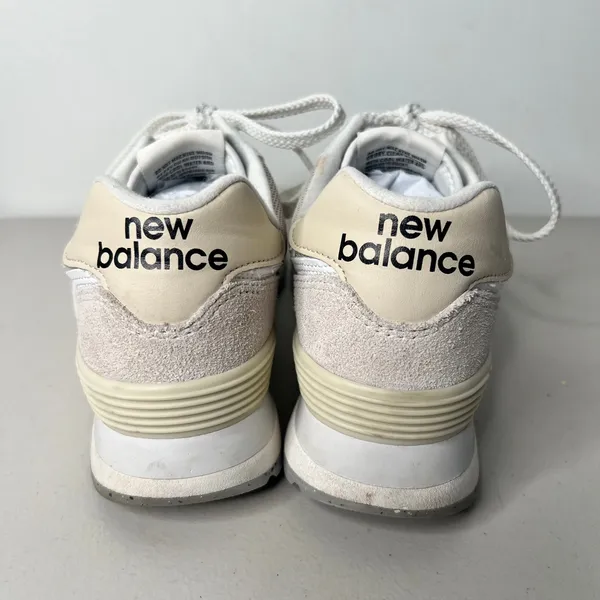 New Balance 574 White Grey Classics Size 7 - Image 6