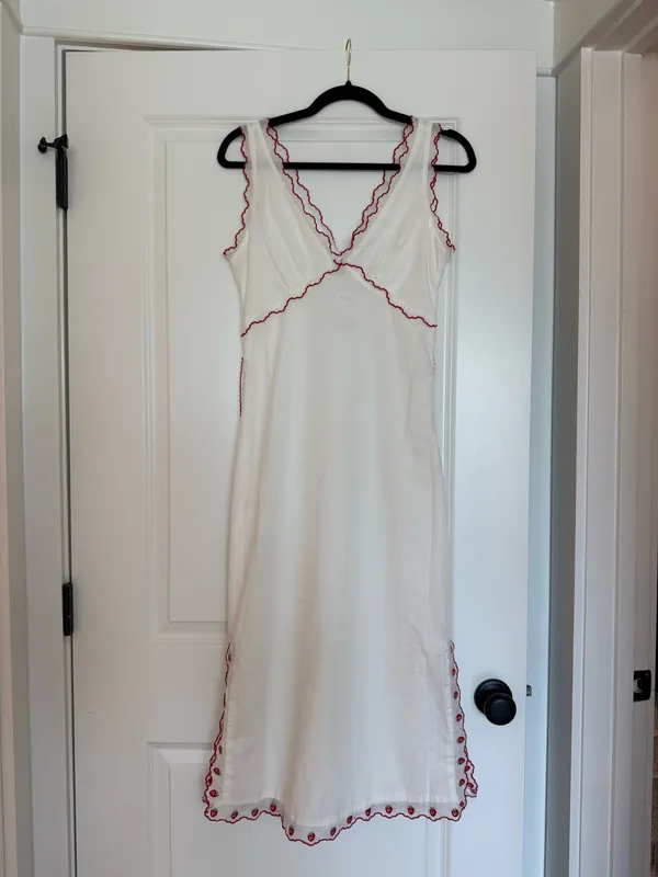 Jacquie The Label White Strawberry Dress - Image 3