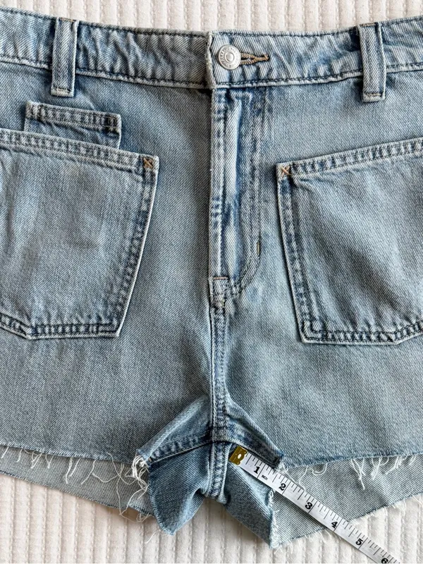 Free People Bettie Sailor Shorts in Light Wash by We The Free Size 30 NWT - Image 9