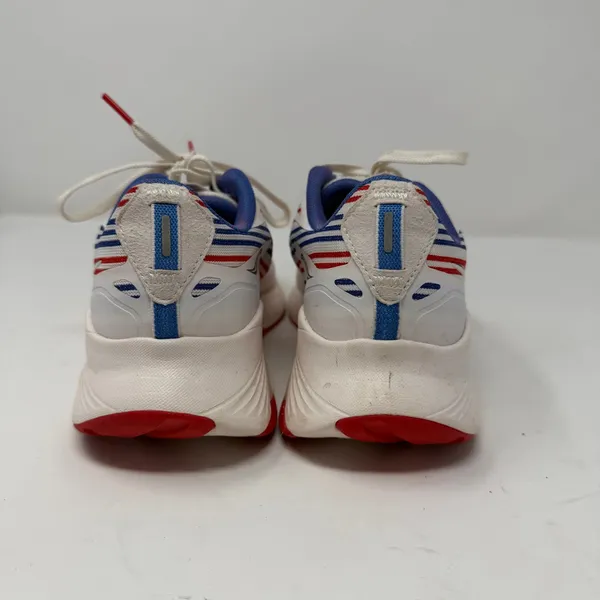Saucony Women's Ride 15 Banner Running Shoe White Red Blue Striped Women Size 7 - Image 9