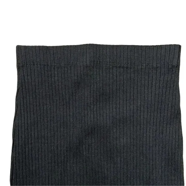 Zara Black Ribbed Midi Skirt(Size Medium) - Image 5