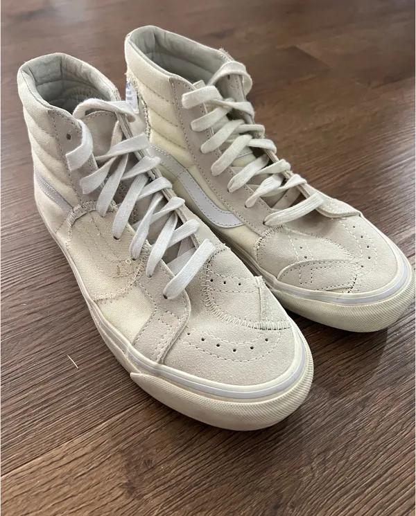Cream High-Top Vans - Image 2
