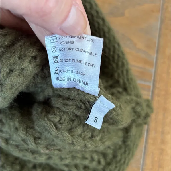 Olive Green Gold Button Sweater Vest - Image 5