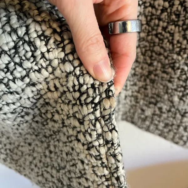Abercrombie and Fitch Textured Oversized Wool Blend Blazer Jacket - Image 3