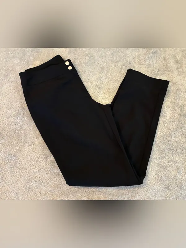 Anne Klein Black Straight Leg Dress Pants Size 4 - Image 9