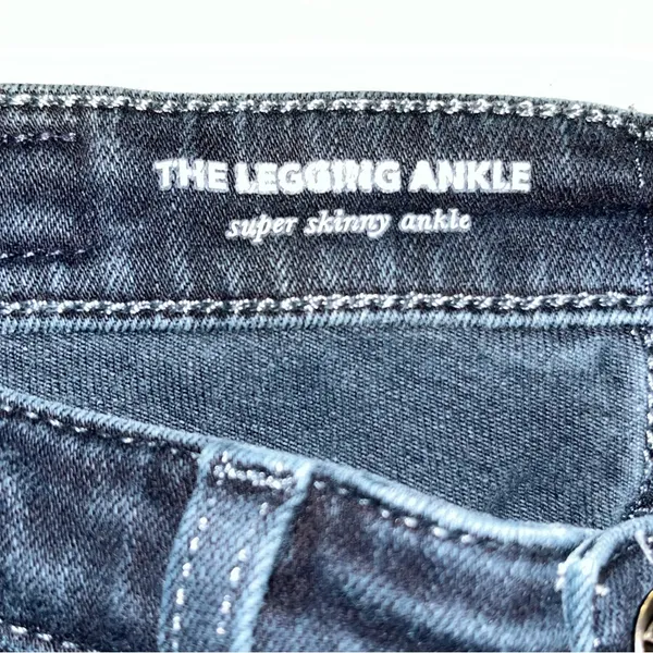 AG Adriano Goldschmied Dark Wash The Legging Super Skinny Ankle Jean size 24 - Image 6