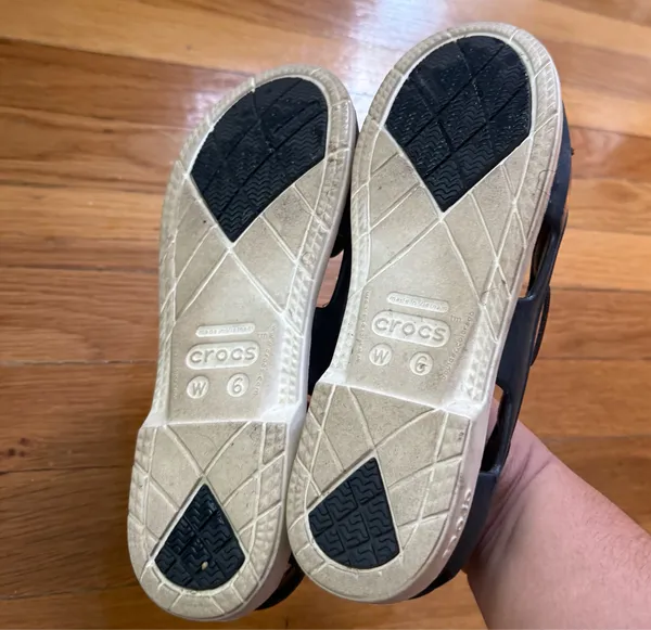 Crocs Women’s Navy Blue Slip-On Boat Shoes 6W - Image 5