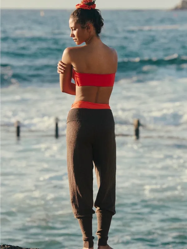 Free People Beach Sila Sweater Pant in Carafe - Image 2