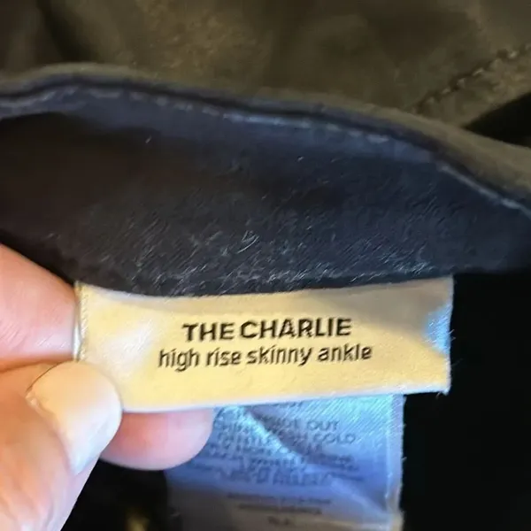 Joe’s Jeans Black Coated The Charlie High Rise Skinny Ankle Scrunched Jeans - 26 - Image 6