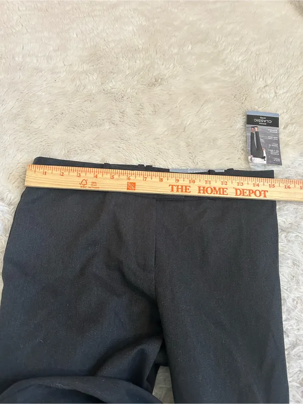 Liz Claiborne Emma charcoal gray classic work pants trousers slacks NWT size 4 - Image 7