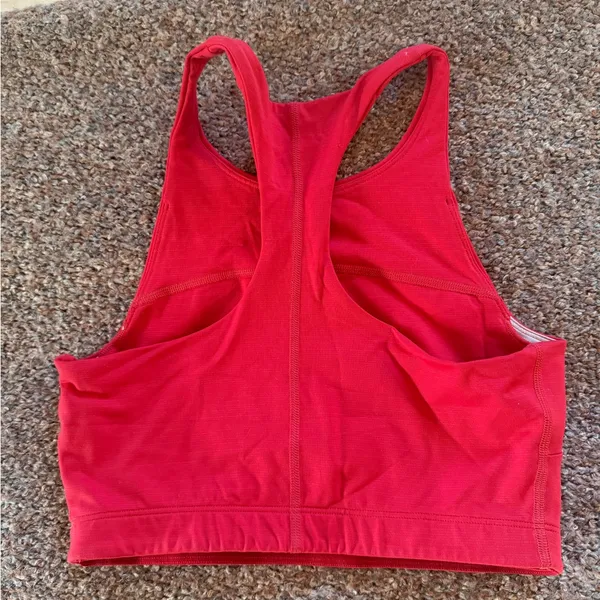 Outdoor Voices Tech Sweat Red Sports Bra - Image 4
