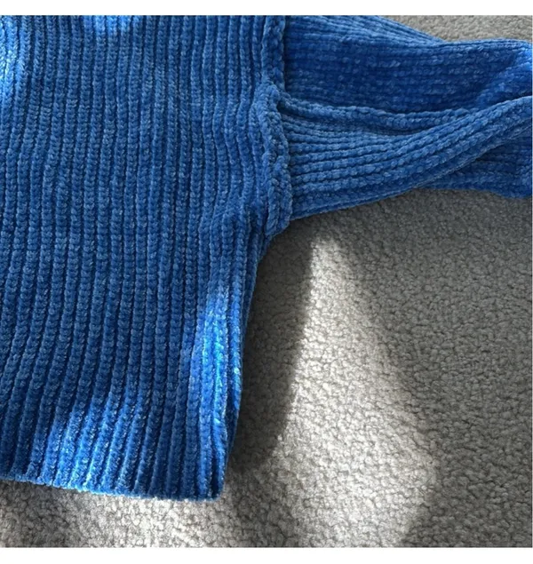Altar'd State Blue Cropped Sweater - Image 6