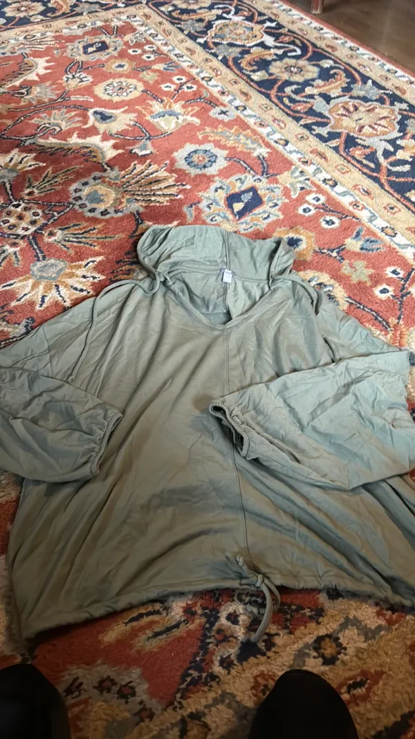 American Eagle Aerie Sage Green Hoodie - Image 2