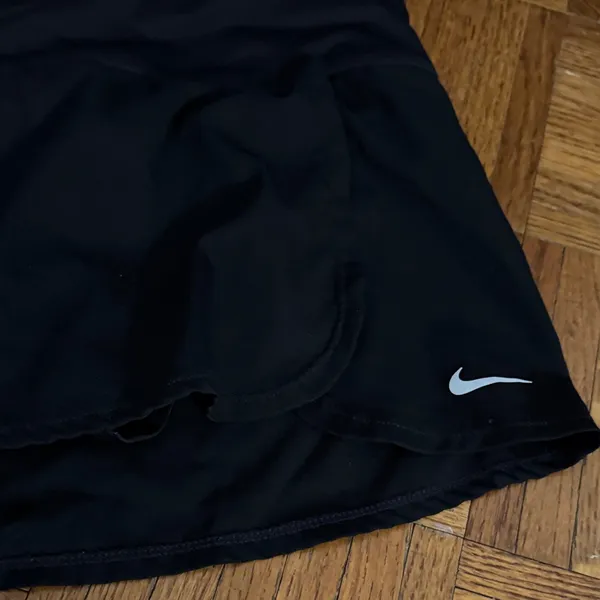 Nike Black Mini Tennis Skirt - Image 3