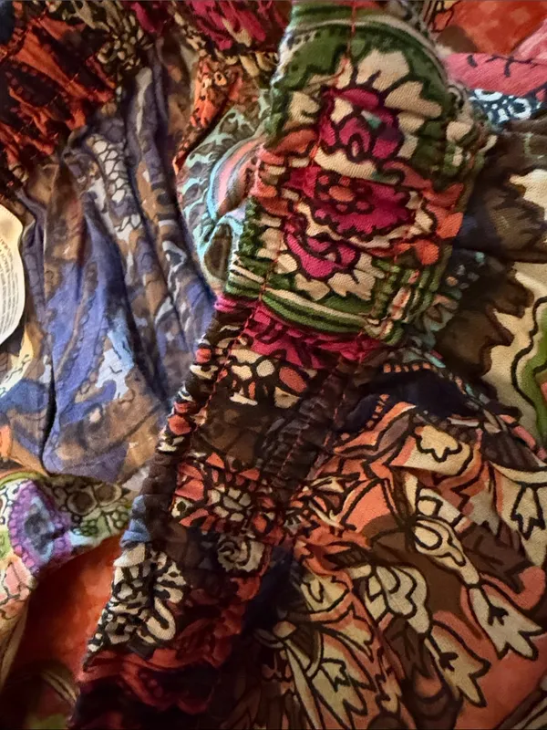 Bobbie Brooks Vintage Patchwork Paisley Tiered Maxi Skirt Size M. 8-10. - Image 6