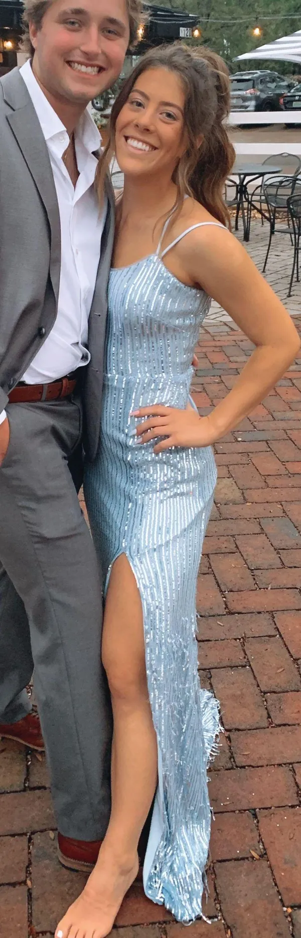 XScape Light Blue Prom Dress - Image 2