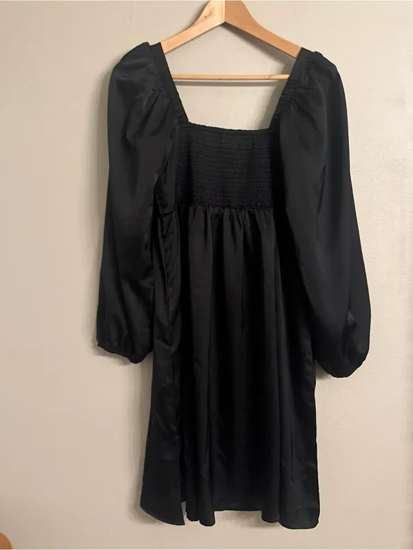 ELLOH Ruffle‎ Puff Dress Black Size L - Image 3