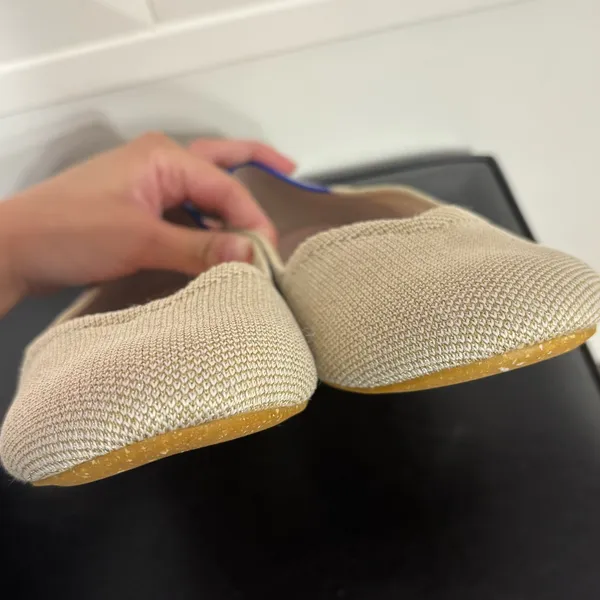Rothy's The Flat in Light Gold Metallic - Image 11