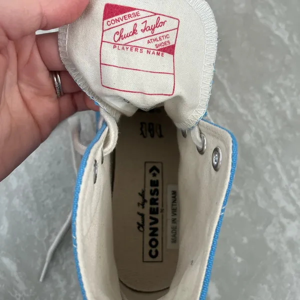 Converse Chuck 70 Vintage Canvas Hi-Top sneaker in University Blue- Woman’s 6 - Image 6