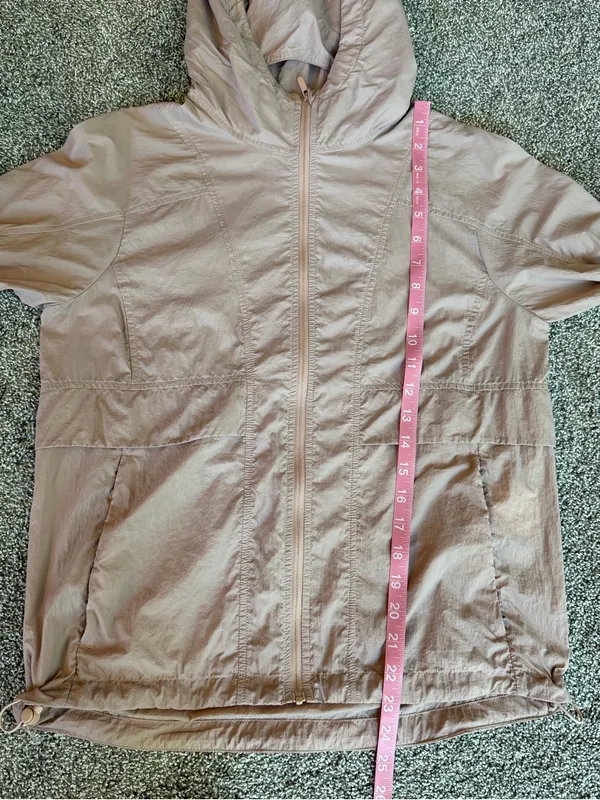 Lululemon Hood Lite Jacket Packable Blush Pink Hooded Windbreaker Size 4 - Image 5