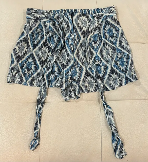 Skies Are Blue Blue Patterned Shorts - Image 2